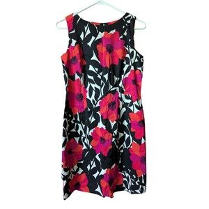 ABG womens petite floral print sheath dress size 10P